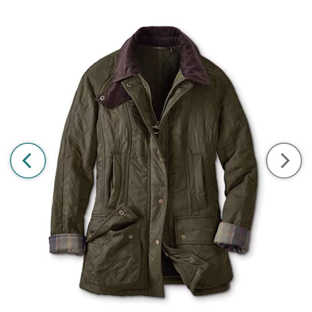 Barbour Olive Quilted Jacket